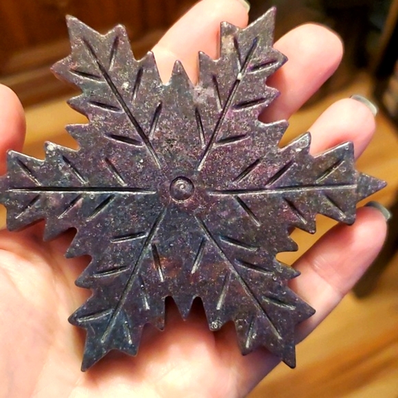 Set of Four Ocean Jasper Snowflakes ❄️❄️❄️❄️ - Picture 6 of 7